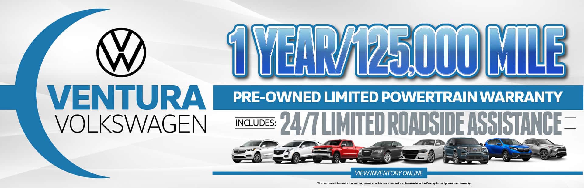 Pre-Owned Limited Powertrain Warranty Includes Roadside Assistance
