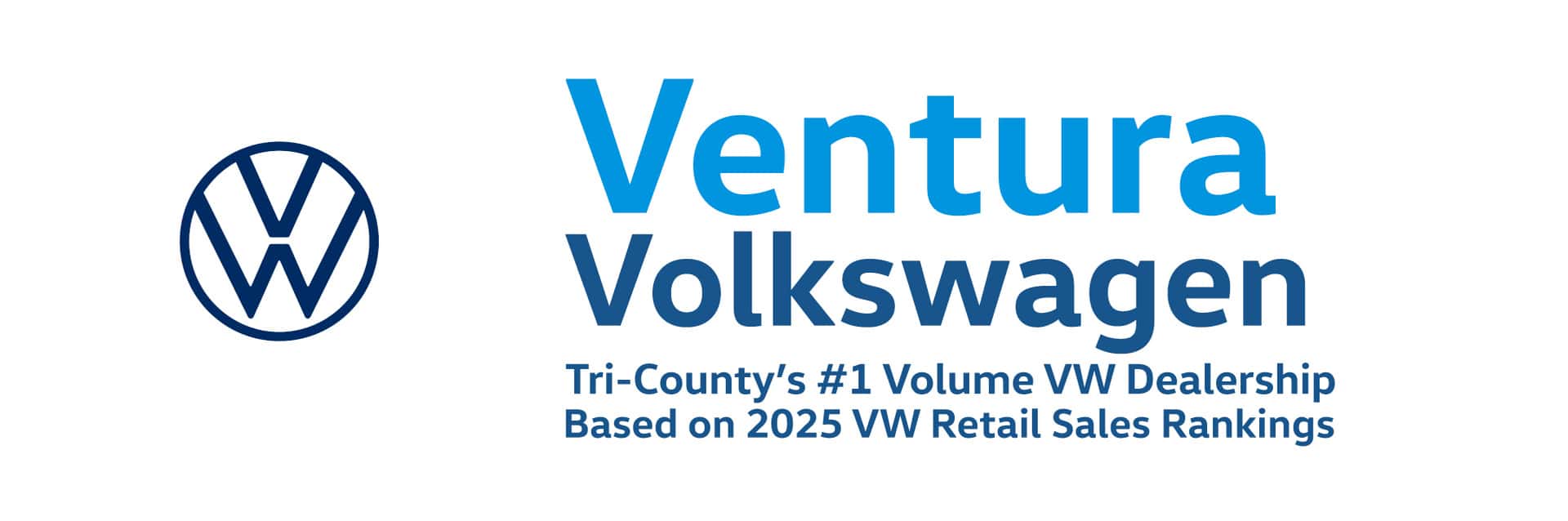 Ventura Volkswagen Tri County's \#1 volume VW dealership based on 2020 VW retail sales ranking