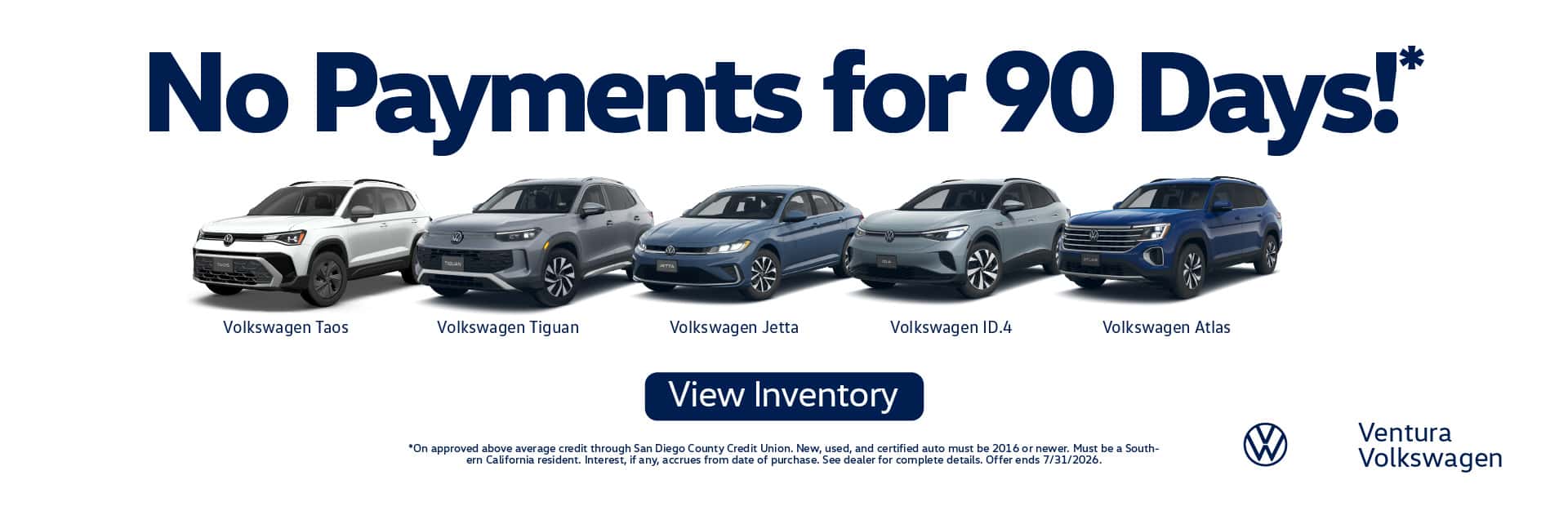 NO PAYMENTS FOR 90 DAYS!*