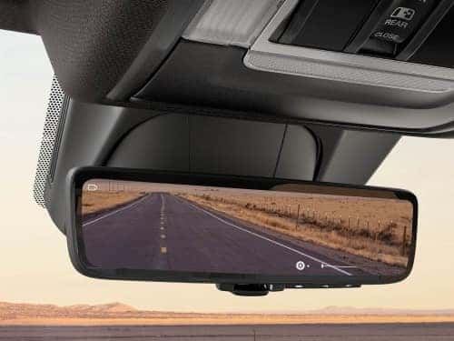 2024 RAM 1500 view of digital rearview mirror