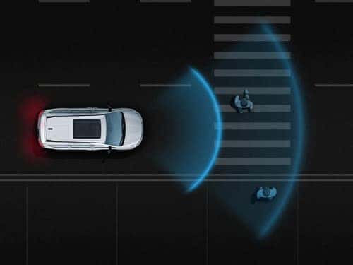 2024 Chrysler Pacifica PHEV model view of forward warning collision safety feature