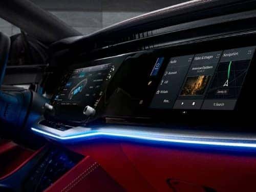 2024 Wagoneer S close up view of touchscreen display