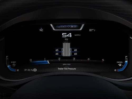 2024 RAM Chassis Cab view of trailer tire pressure monitor displayed
