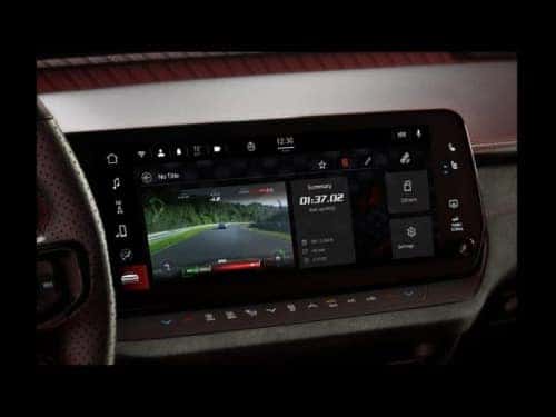 2025 Dodge Charger dash showing track package view