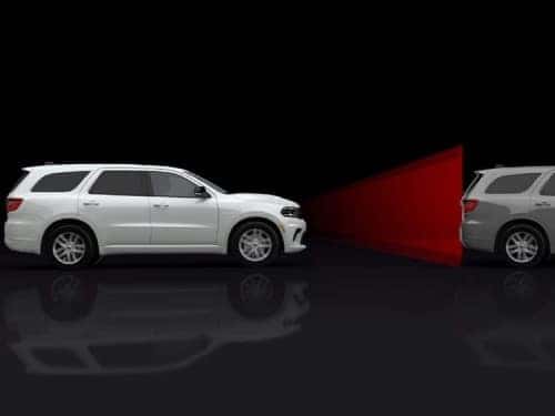 2025 Dodge Durango model view of forward collision warning safety feature