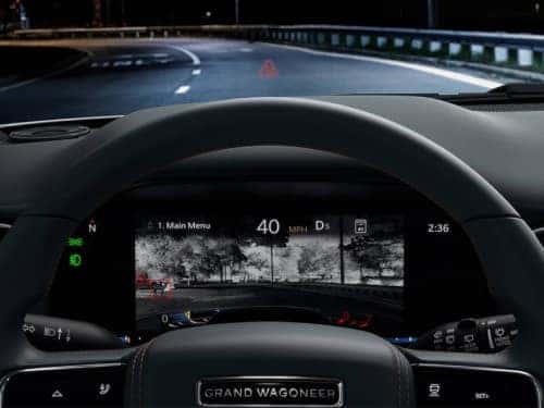 2023 Grand Wagoneer dash camera showing night vision camera