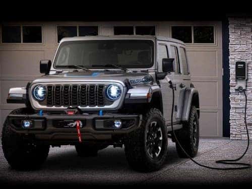 2024 Jeep Wrangler 4xe charging at home