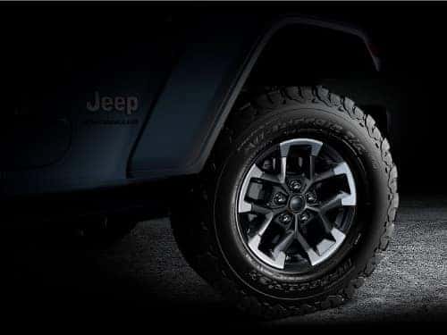 2024 Jeep Wrangler close up view of tire