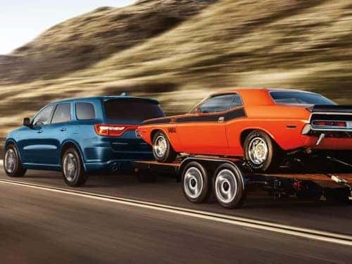 2024 Dodge Durango towing a car