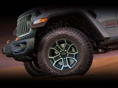 2024 Jeep Gladiator close up view of wheel