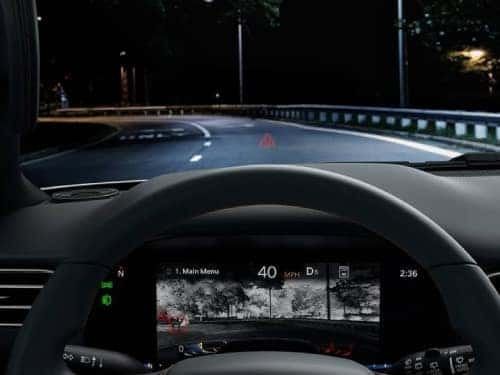 2024 Grand Wagoneer view of night vision camera displayed on driver's display