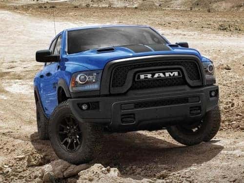 2024 RAM 1500 Classic Warlock edition parked in a rocky terrain