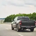 Ram truck on a European highway