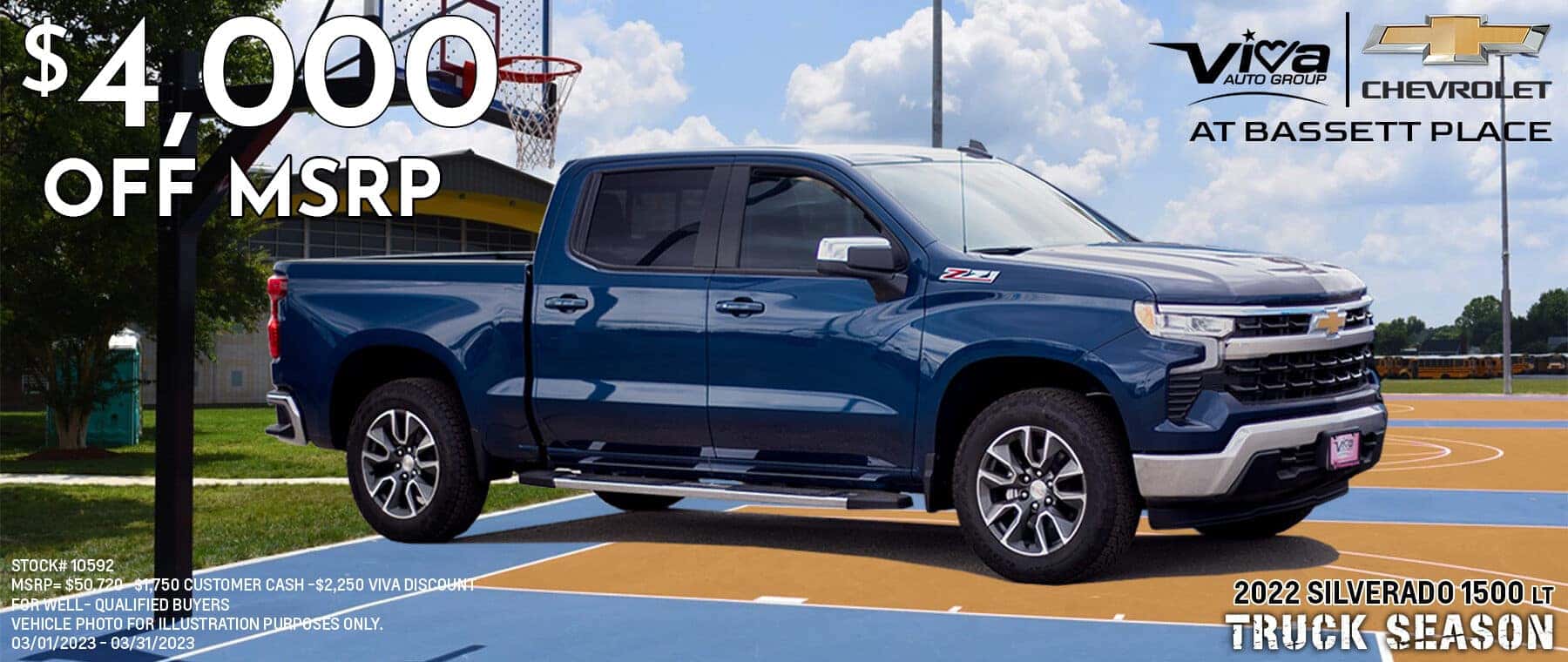 Viva Chevrolet March Silverado 1500 LT MSRP Special