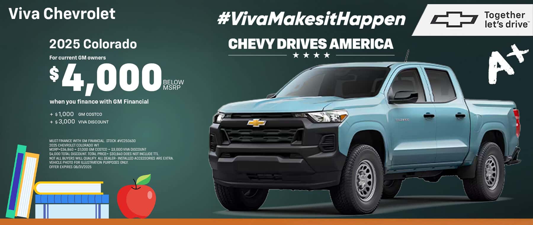Viva Chevrolet August 2025 Colorado Special