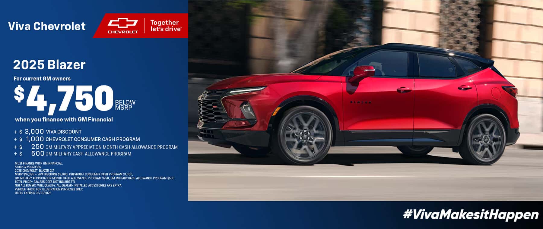 Viva Chevrolet May 2025 Blazer Special