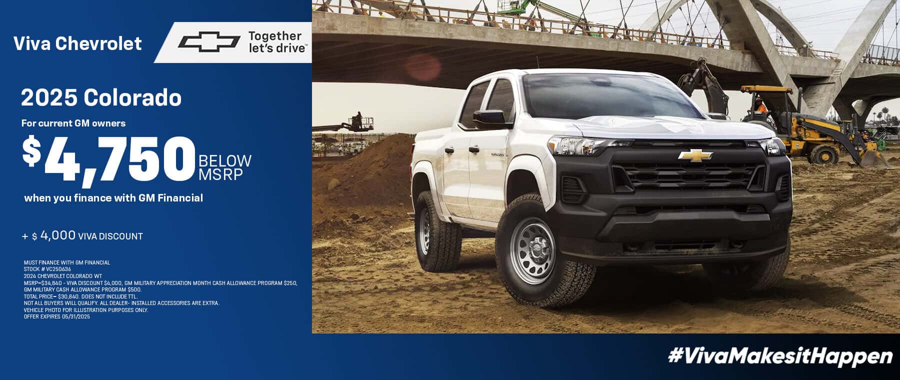 Viva Chevrolet May 2025 Colorado Special