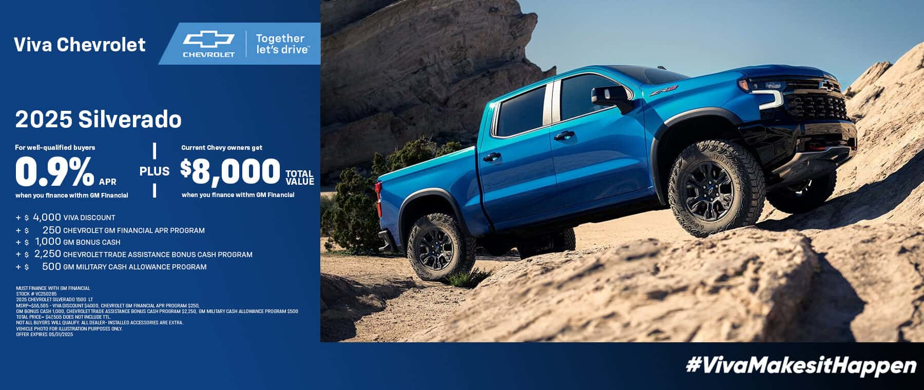 Viva Chevrolet May 2025 Silverado Special