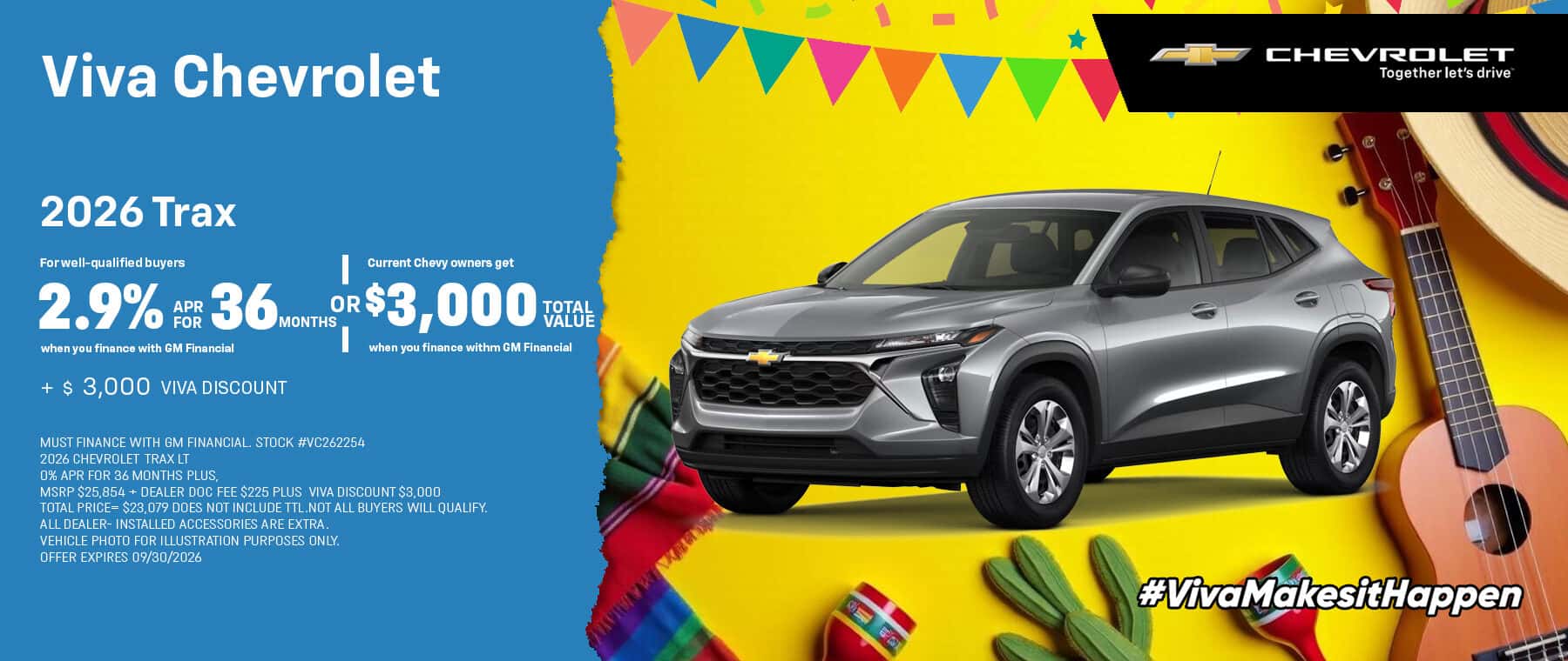 Viva Chevrolet September 2026 Trax Special