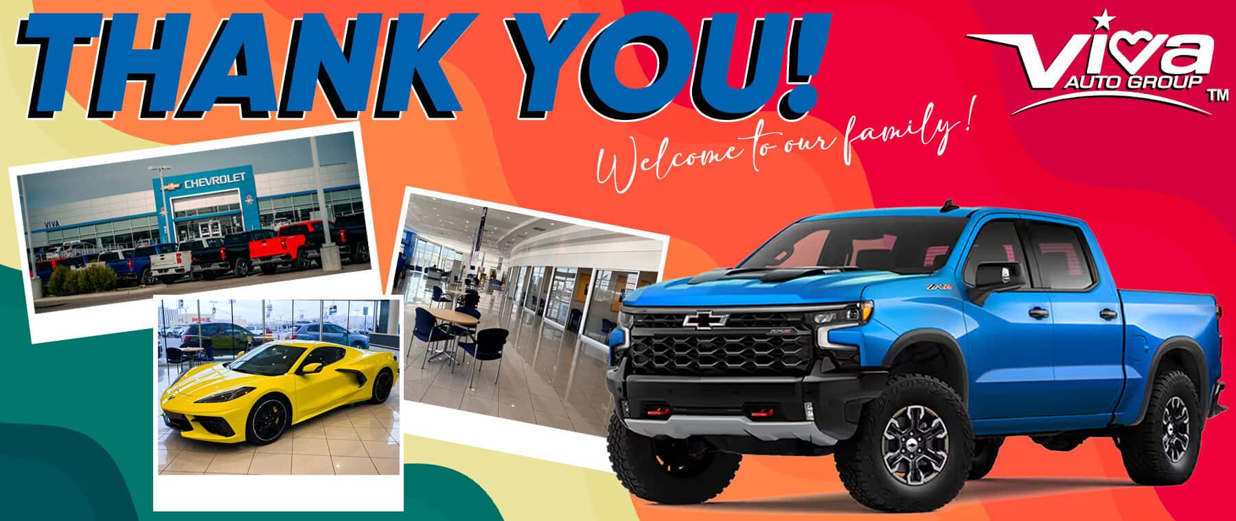 Viva Chevrolet Thank you Customer Banner