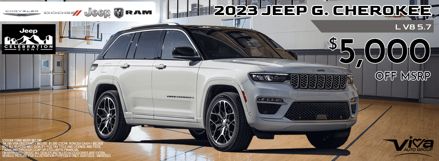 Viva CDJR in El Paso March Jeep Cherokee Special