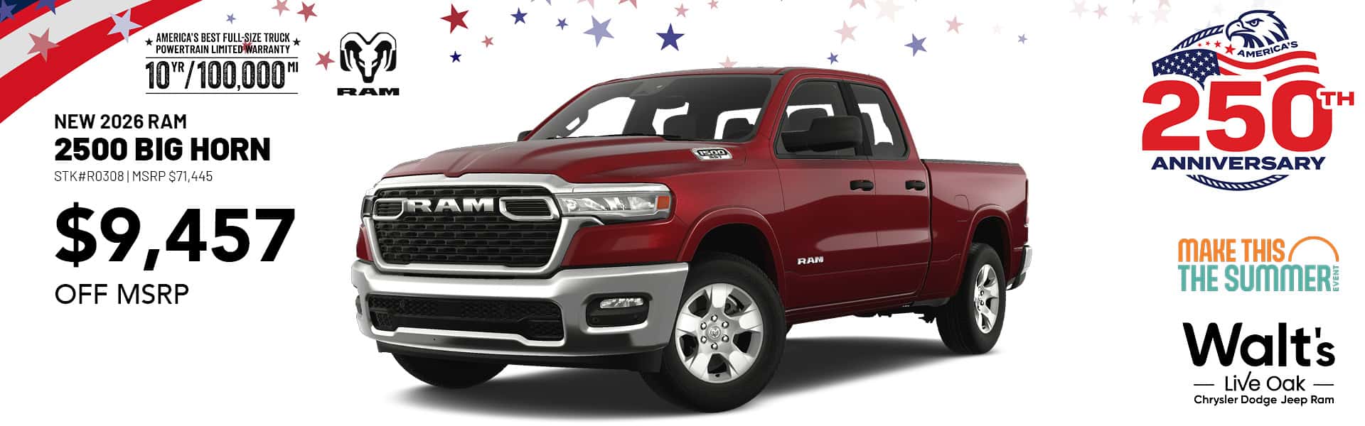 Save on a New 2026 Ram 2500 Big Horn