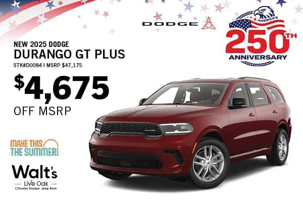Save on a New 2025 Dodge Durango GT Plus
