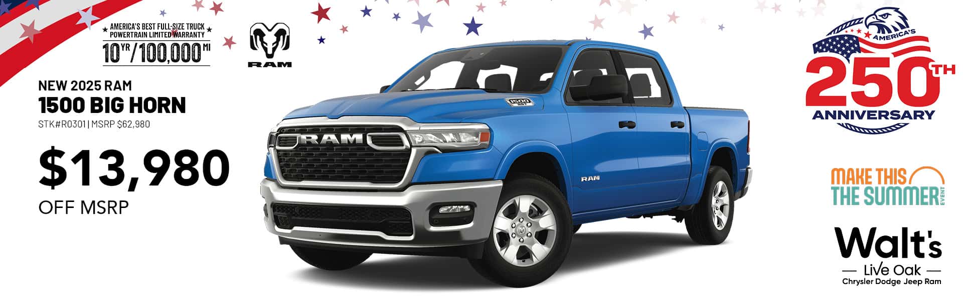 Save on a New 2025 Ram 1500 Big Horn