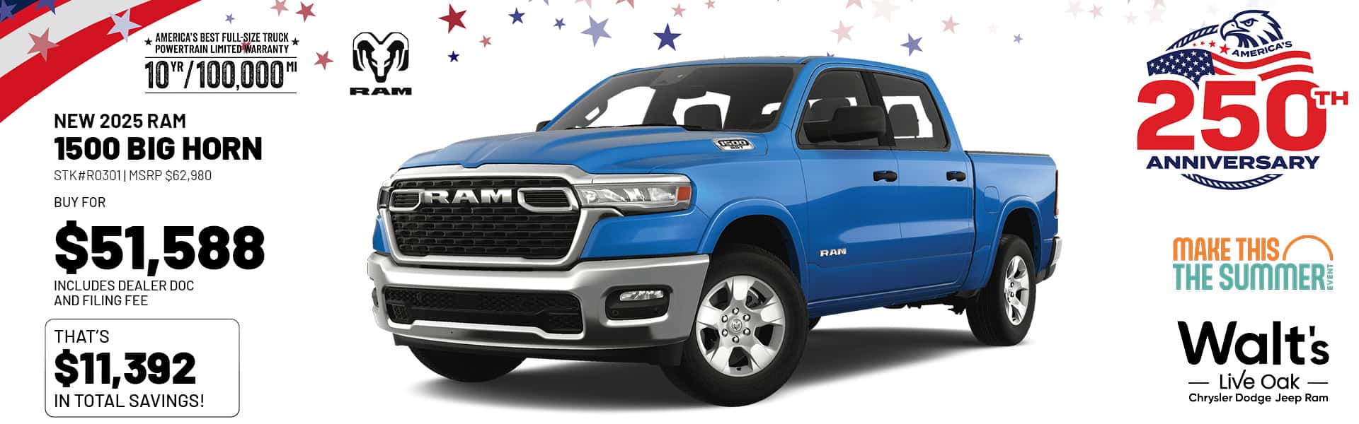Save on a New 2025 Ram 1500 Big Horn
