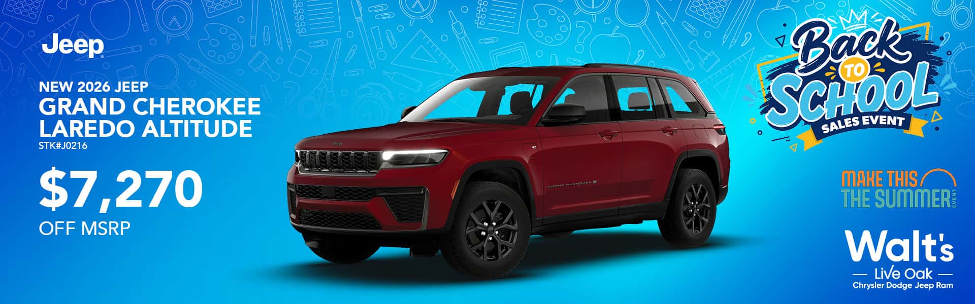 NEW 2026 JEEP GRAND CHEROKEE LAREDO ALTITUDE
