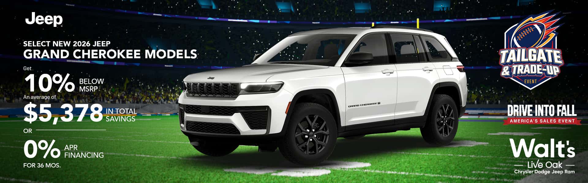Select New 2026 Grand Cherokee Models