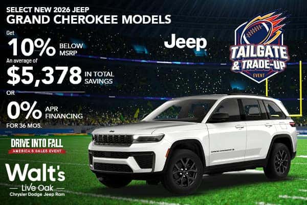 Get Big Savings on Select New 2026 Grand Cherokee Models