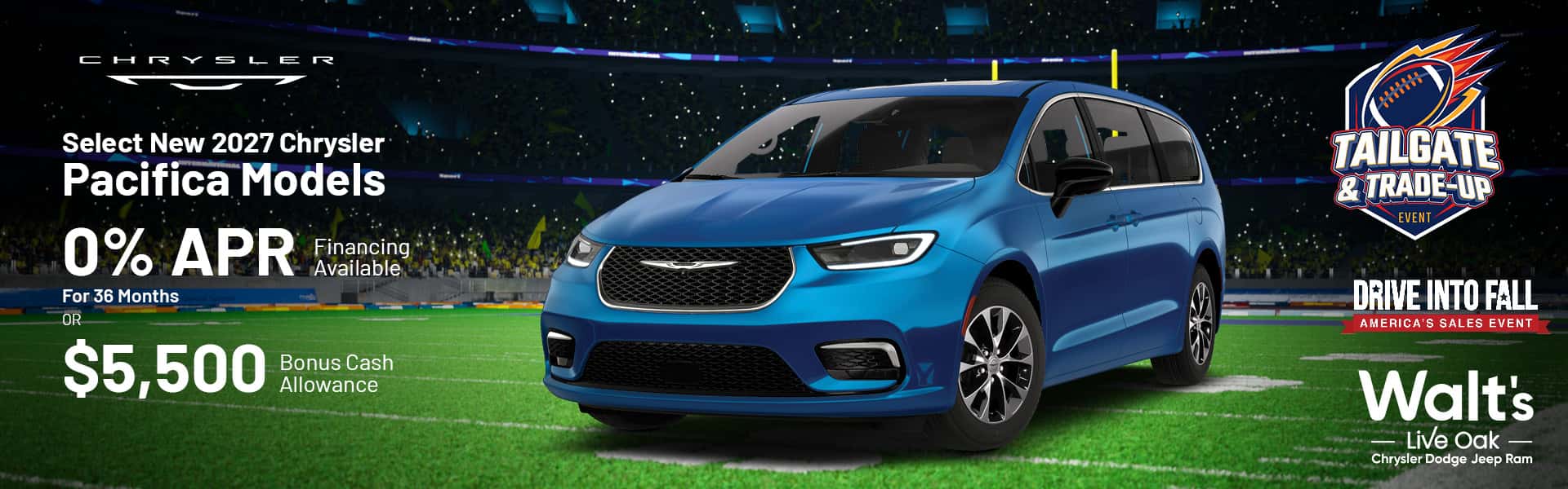 Select New 2027 Chrysler Pacifica Models