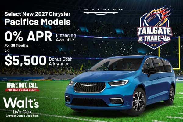 Get Big Savings on Select New 2027 Chrysler Pacifica Models